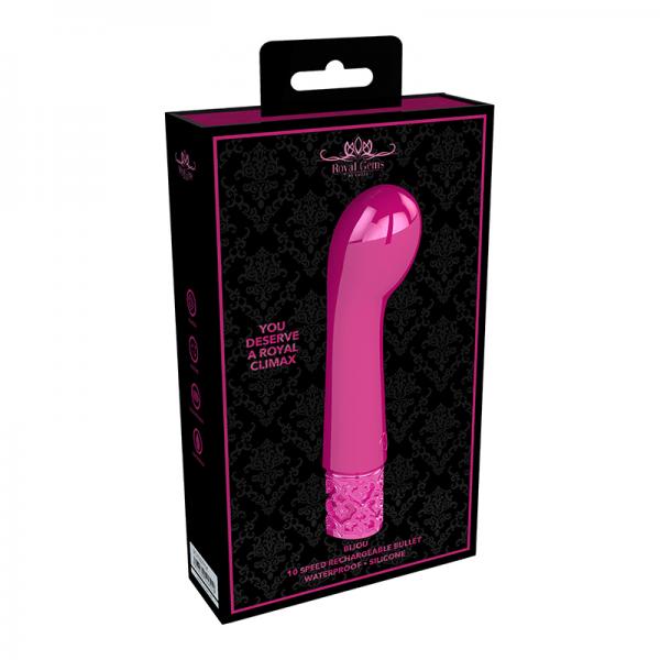 Royal Gems Bijou Silicone Rechargeable Bullet Pink