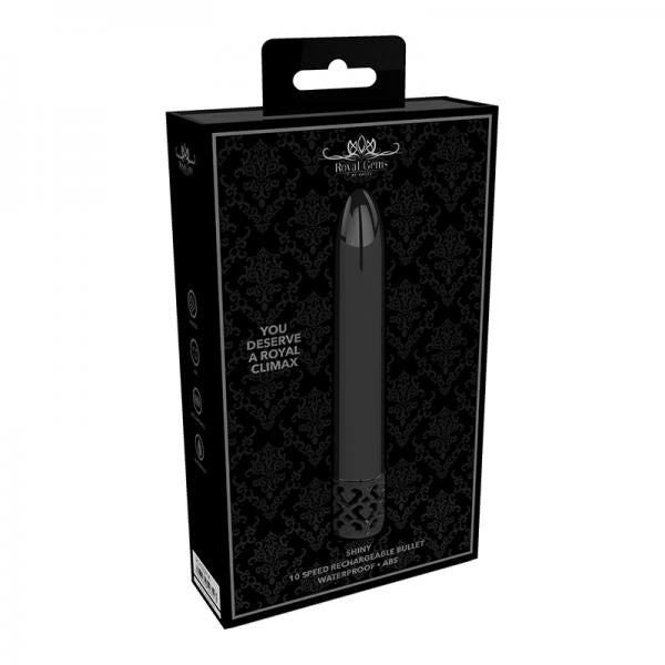 Royal Gems Shiny Abs Rechargeable Bullet Gunmetal