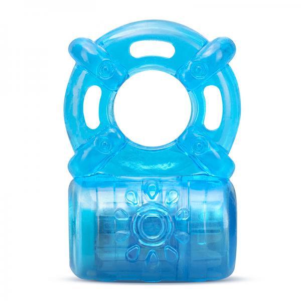 Stay Hard Rechargeable 5 Function Cock Ring Blue