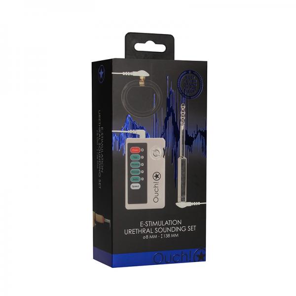 E Stim Urethral Sounding Set Small Silver