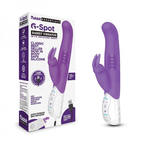 Rabbit Essentials G Spot Rabbit Vibrator Purple