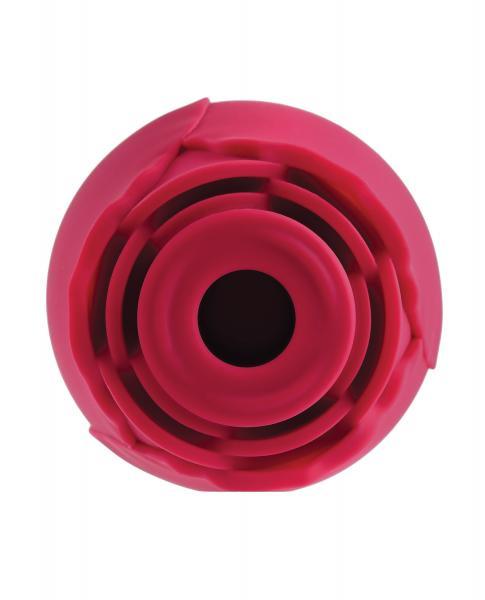 A&E Eve's Ravishing Rose Clit Sucker Silicone Rechargeable Red