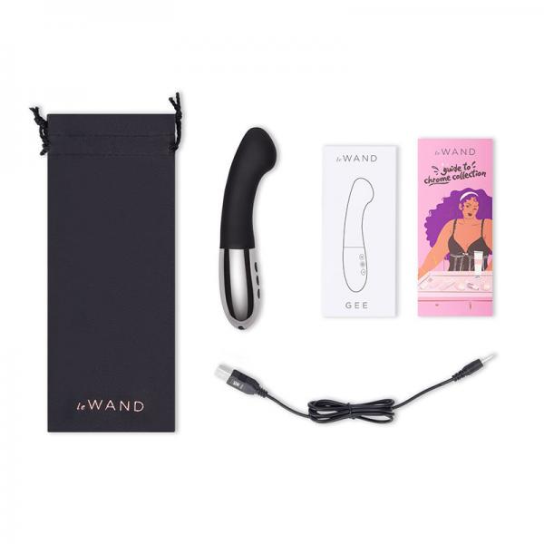 Le Wand Gee G Spot Targeting Rechargeable Vibrator Black