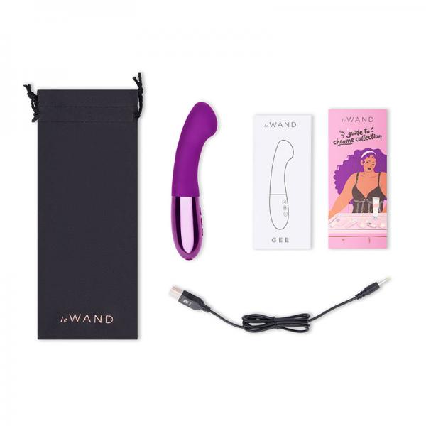 Le Wand Gee G Spot Targeting Rechargeable Vibrator Cherry