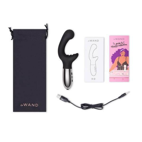 Le Wand Xo Double Motor Wave Rechargeable Vibrator Black