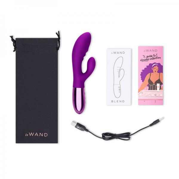 Le Wand Blend Double Motor Rabbit Rechargeable Vibrator Cherry