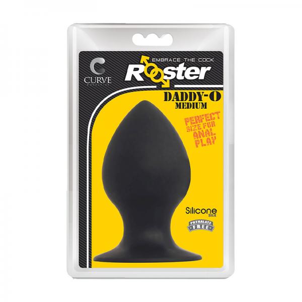 Rooster Daddy O Medium Anal Plug Black
