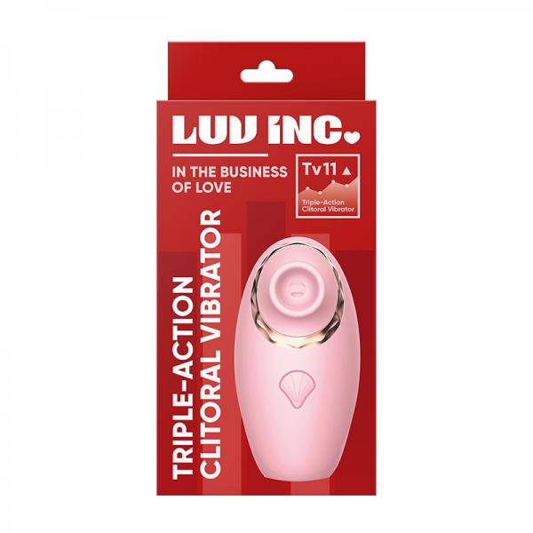 Luv Inc Tv11 Triple Action Clitoral Vibrator Pink