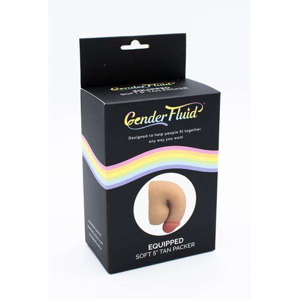Gender Fluid 5" Equipped Soft Packer Tan