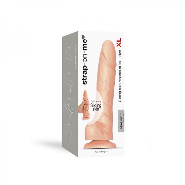 Strap On Me Xl Sliding Skin Realistic Dildo Vanilla