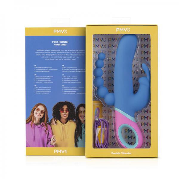 Pmv20 Vice Double Vibrator Silicone Blue