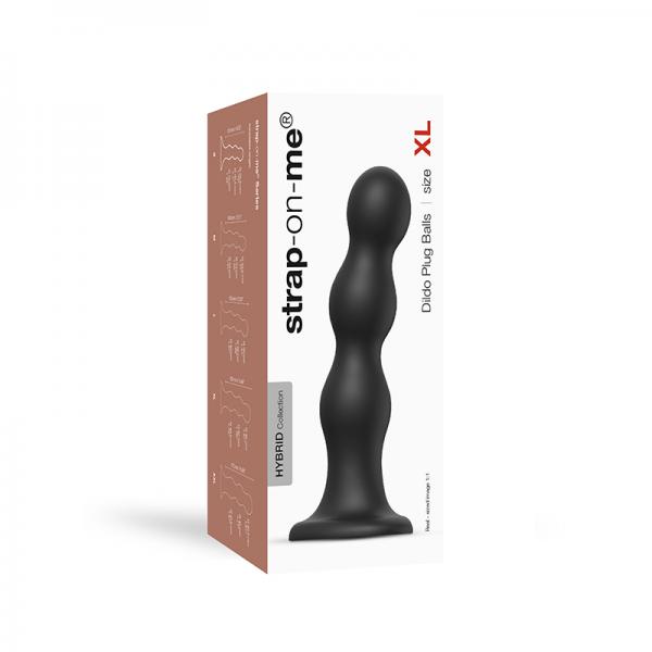 Strap On Me Dildo Plug Balls Xl Black