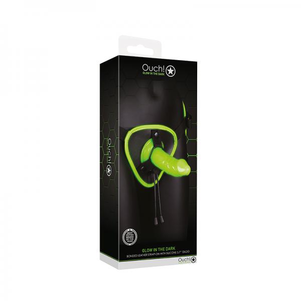 Ouch! Glow Strap On Harness Glow In The Dark Green
