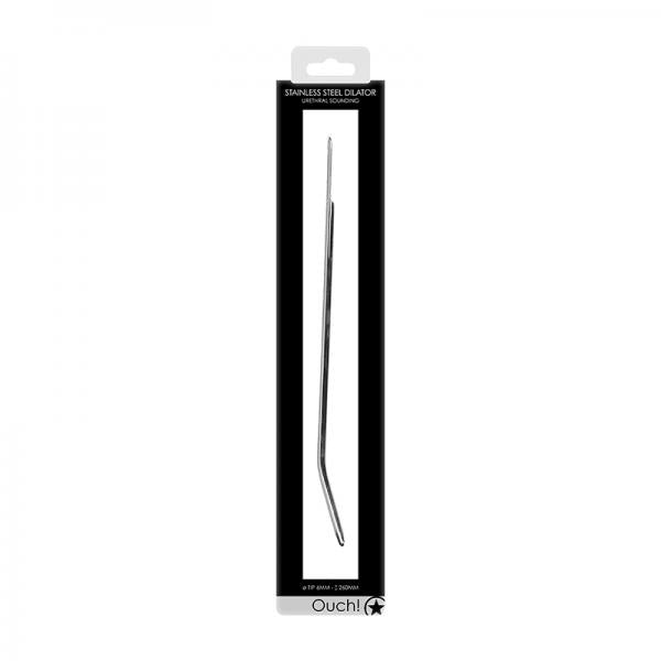 Ouch! Urethral Sounding Metal Dilator Curved 6 Mm