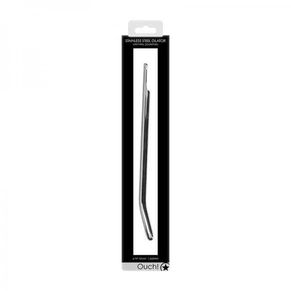 Ouch! Urethral Sounding Metal Dilator Curved 12 Mm