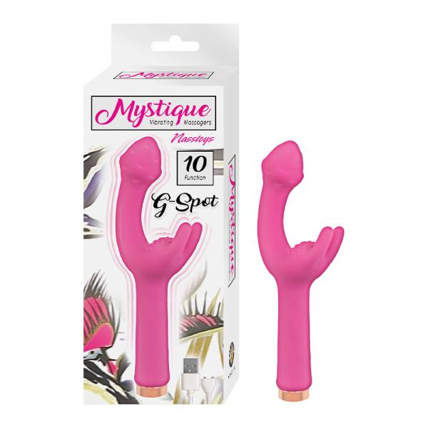 Nasstoys Mystique G Spot Rechargeable Silicone Dual Stimulation Vibrator Pink