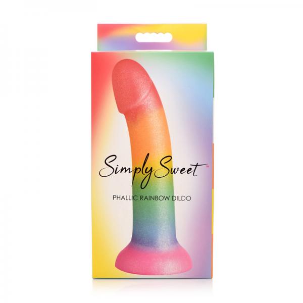 Phallic Rainbow Silicone Dildo