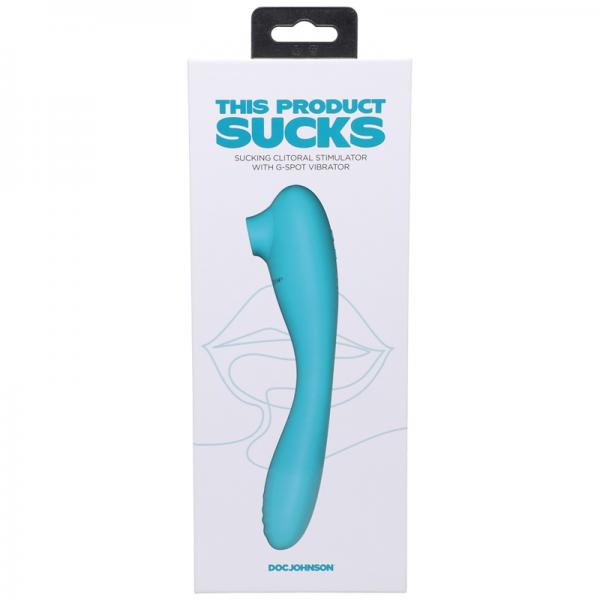 This Product Sucks Rechargeable Bendable Dual Ended Silicone Sucking Clitoral Stimulator & G Spot Vi