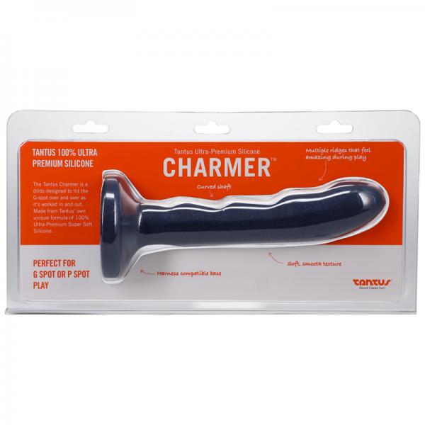 Tantus Charmer 8 In. G Spot Dildo Sapphire