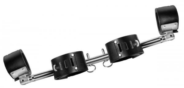 Adjustable Swiveling Spreader Bar With Leather Cuffs