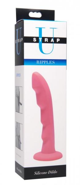 Strap U Ripples Silicone Dildo Pink