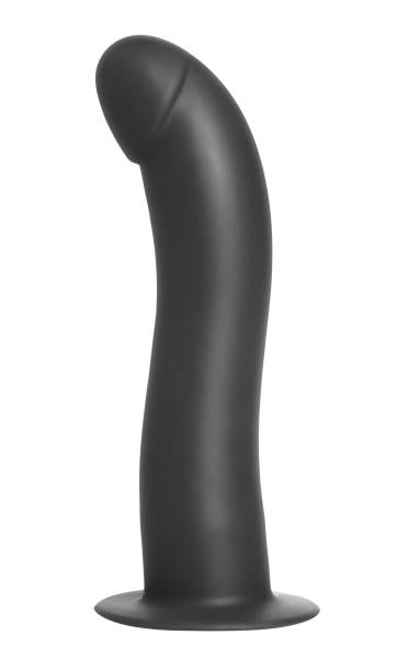 Onyx Vibrating Silicone G Spot Dildo Black