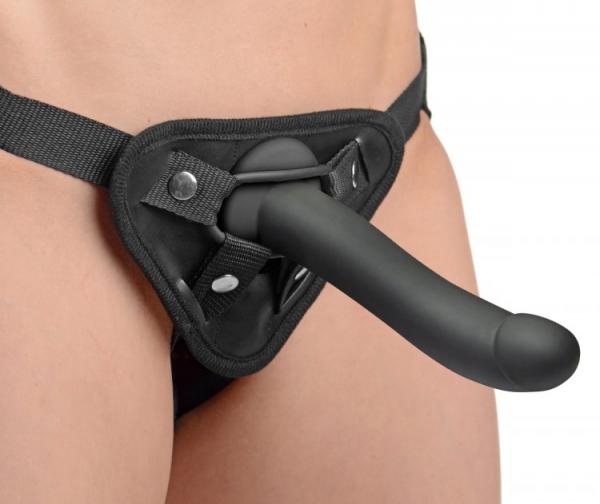 Onyx Vibrating Silicone G Spot Dildo Black