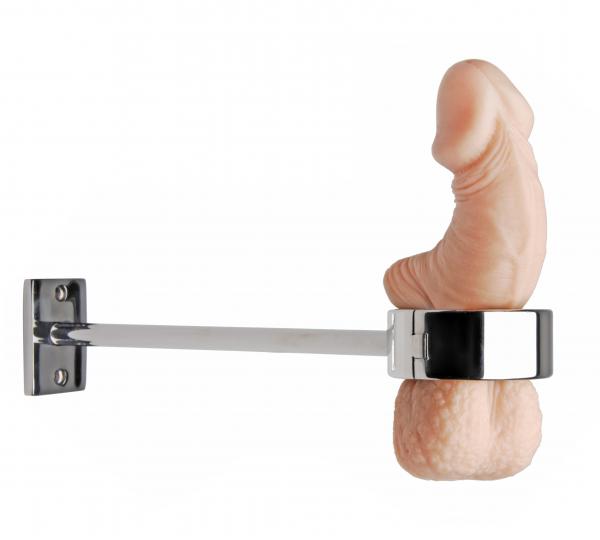 Locking Mounted Cbt Scrotum Cuff With Bar