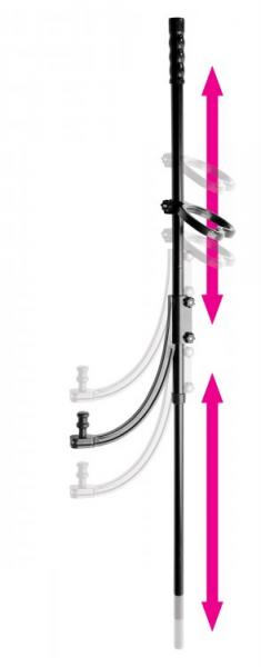 Pleasure Pole With 2 Attachments