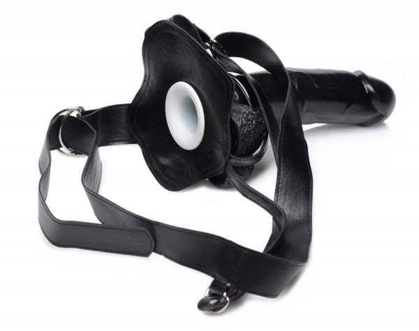 Infiltrator Ii Hollow Strap On With 9 Inches Dildo Black