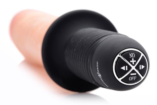 Onslaught 13 X Xl Vibrating Dildo Thruster Beige