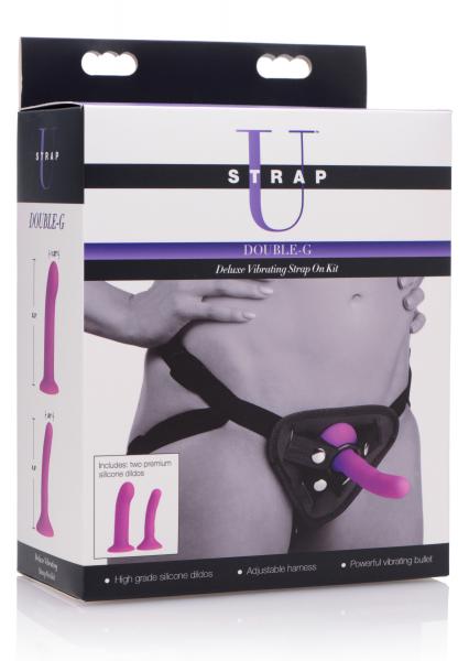 Double G Deluxe Vibrating Strap On Kit