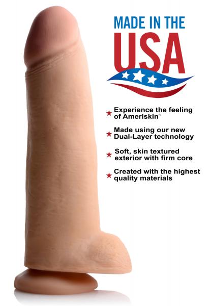 Usa Cocks 12 Inches Ultra Real Dual Layer Suction Cup Dildo