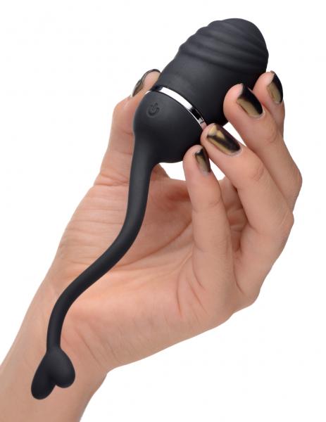 O Bomb Rechargeable Remote Control Egg Vibrator Black