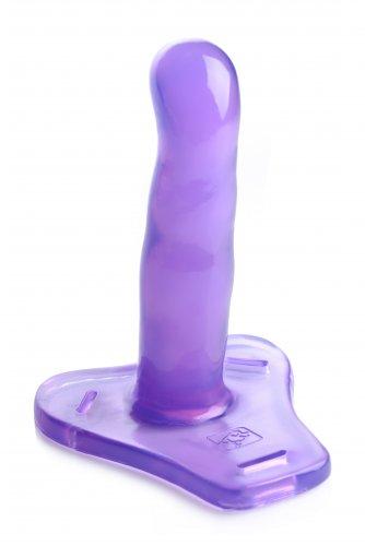 Comfort Ride Strap On Harness With Dildo Purple