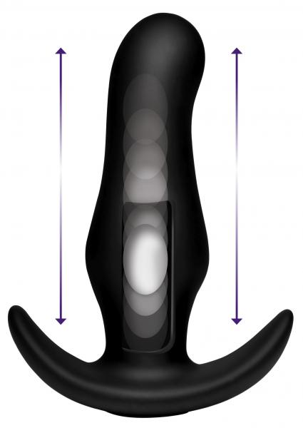 Kinetic Thumping 7 X Prostate Anal Plug Black