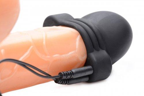 Lightning Hood E Stim Penis Head Teaser Black