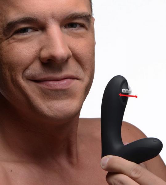 Alpha Pro 12 X Tapping Prostate Stimulator Black