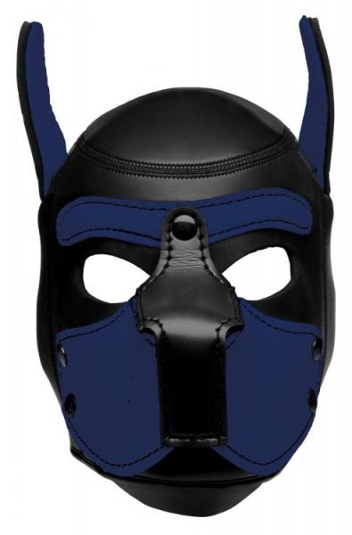 Spike Neoprene Puppy Hood Blue O/S