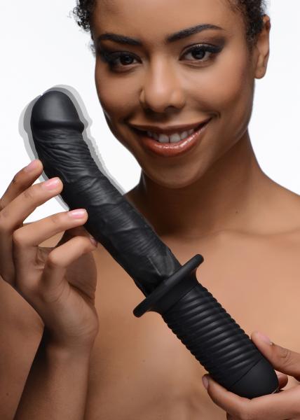 Ass Thumpers The Large Realistic 10 X Vibrator With Handle