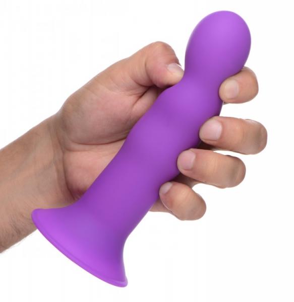 Squeeze It Squeezable Wavy Dildo Purple
