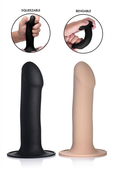 Squeeze It Squeezable Phallic Dildo Black