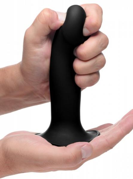 Squeeze It Squeezable Phallic Dildo Black