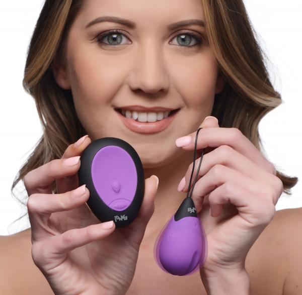 10x Silicone Vibrating Egg Purple