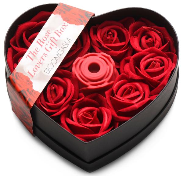 The Rose Lover's Gift Box 10x Clit Suction Rose Red