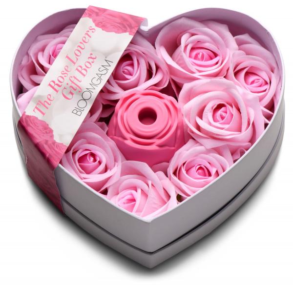 The Rose Lovers Gift Box 10x Clit Suction Rose Pink