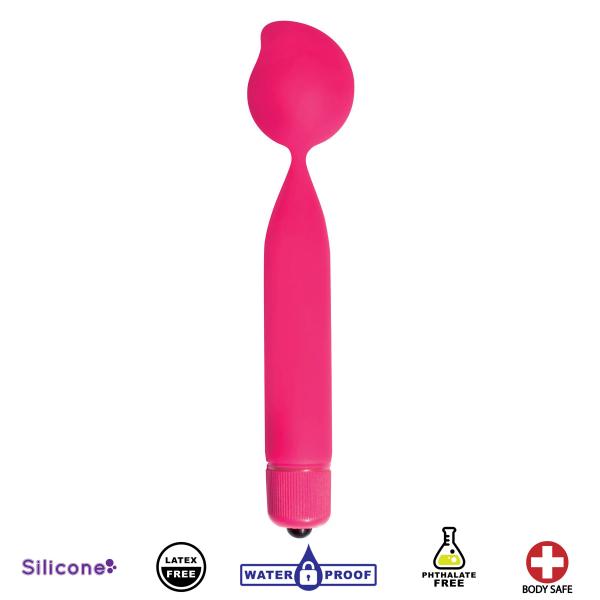 Single Vibrating Silicone Kegel Weight Magenta