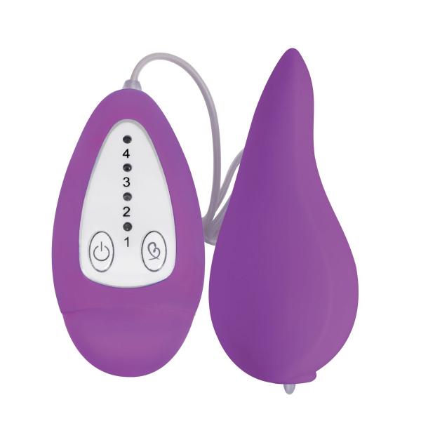 Groove Smooth Silicone Remote Vibe Purple