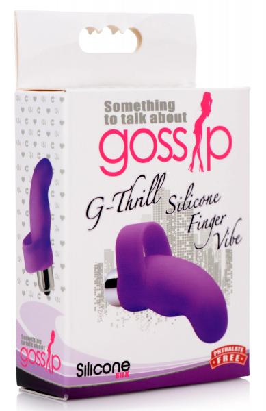 G Thrill Silicone Finger Vibe Purple
