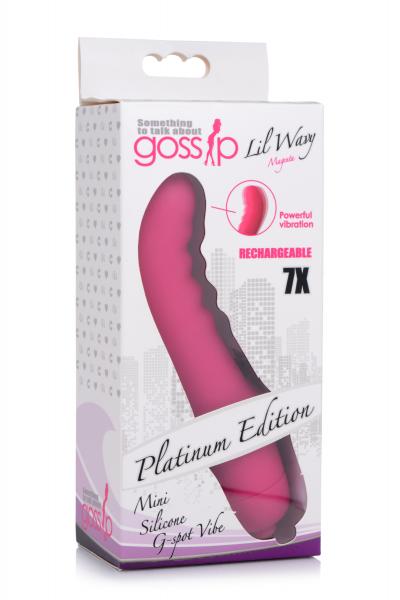 7x Lil Wavy Mini Silicone G Spot Vibe Magenta